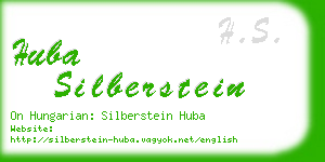 huba silberstein business card